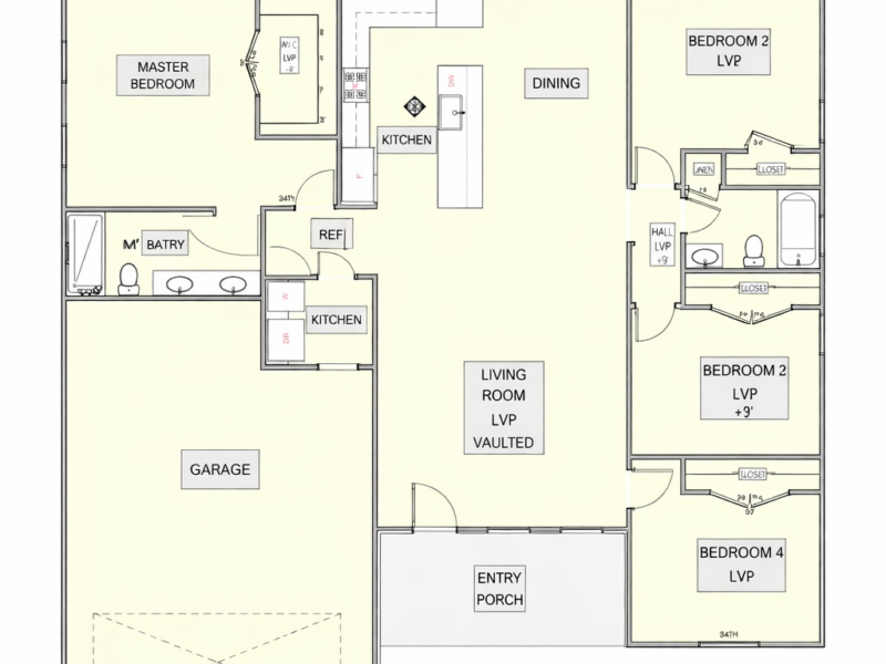 Discover your ideal home with this spacious three-bedroom, two-bathroom property, perfectly designed for modern family living. The open floor plan seamlessly blends the living, dining, and kitchen areas, creating a welcoming environment for entertaining guests and enjoying daily life. Each bedroom offers generous space and natural light, while the master suite provides a private retreat for relaxation. With 1,646 square feet of well-planned living space, this home is an exceptional choice for families seeking comfort, functionality, and style.
