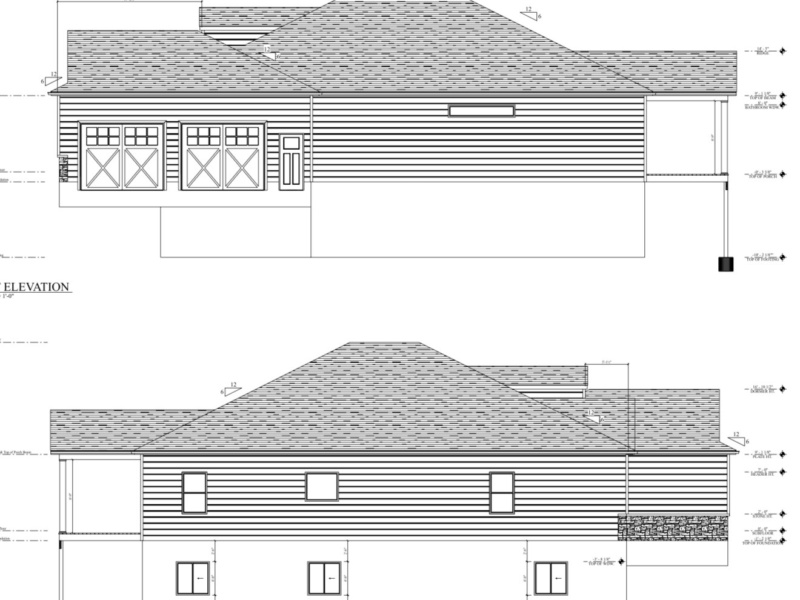 Introducing an impressive 4500 sq ft two-story home plan designed for modern family living and gracious entertaining. The upper level features two luxurious master suites, each with its own massive walk-in closet, providing private retreats with ample storage. Downstairs you will find three additional bedrooms for kids, guests, or a home office, ensuring plenty of space for everyone. The walkout basement adds versatility with a huge custom-built tornado shelter room, plus endless potential for recreation, storage, or future finishing. The heart of the home is a large, open-concept gathering area flooded with natural light from abundant windows, seamlessly connecting to the kitchen and a large walk-in pantry. Step outside to an extra-large cathedral-style covered back porch, perfect for outdoor living and entertaining year-round. This plan pairs practicality with upscale amenities, delivering bright, inviting spaces and thoughtful comforts for every day and special occasions.