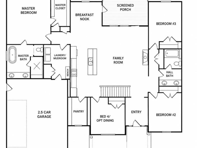 The Weston w/ Walk Out Basement floor plan image