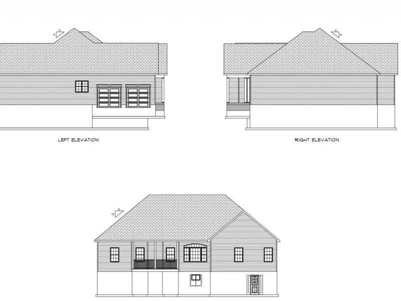 An expansive, modern home plan over 4,600 square feet featuring an open-concept main level with abundant natural light, a walkout basement for easy outdoor access and extra living space, and an upper deck for seamless indoor-outdoor living. The layout includes six bedrooms, three bathrooms, and a custom storm shelter for safety and peace of mind.