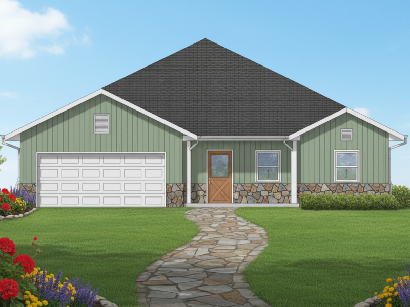 Modern Comfort and Family Living in 1,590 Square Feet This delightful residence offers a well-designed open floor plan and generous living space, making it ideal for both entertaining and everyday life. With three comfortable bedrooms and two full bathrooms, the home provides ample room for families or those who desire extra space. The luxurious master suite features a large shower and a relaxing tub, creating a personal oasis for rest and rejuvenation.