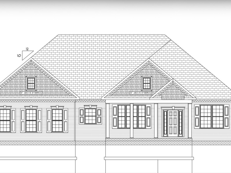 An expansive, modern home plan over 4,600 square feet featuring an open-concept main level with abundant natural light, a walkout basement for easy outdoor access and extra living space, and an upper deck for seamless indoor-outdoor living. The layout includes six bedrooms, three bathrooms, and a custom storm shelter for safety and peace of mind.